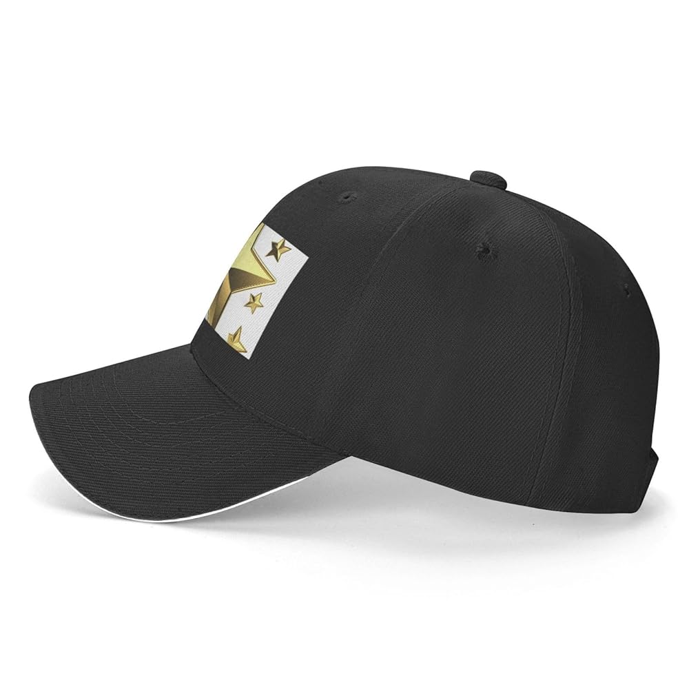 GOLDEN  STAR BASEBALL CAP ゴールデングース黒 Golden Goose Star baseball cap for ADULT-UNISEX, Men, Women